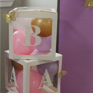 Decorative Balloon Boxes with Letters